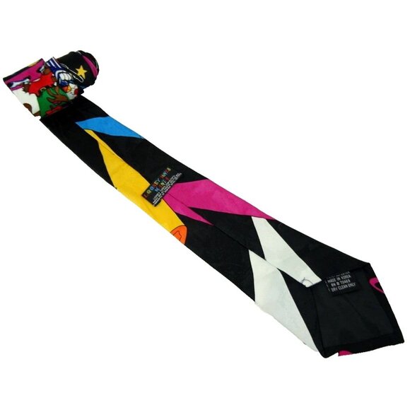 Looney Tunes Tie Mens Necktie 1990s Cartoon Vibe Whimsical Playful Dopamine - Picture 2 of 2